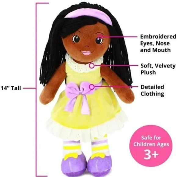2/$30 Playtime by Eimmie Kaylie Doll Plush 14” Baby Girl Doll - Picture 8 of 9